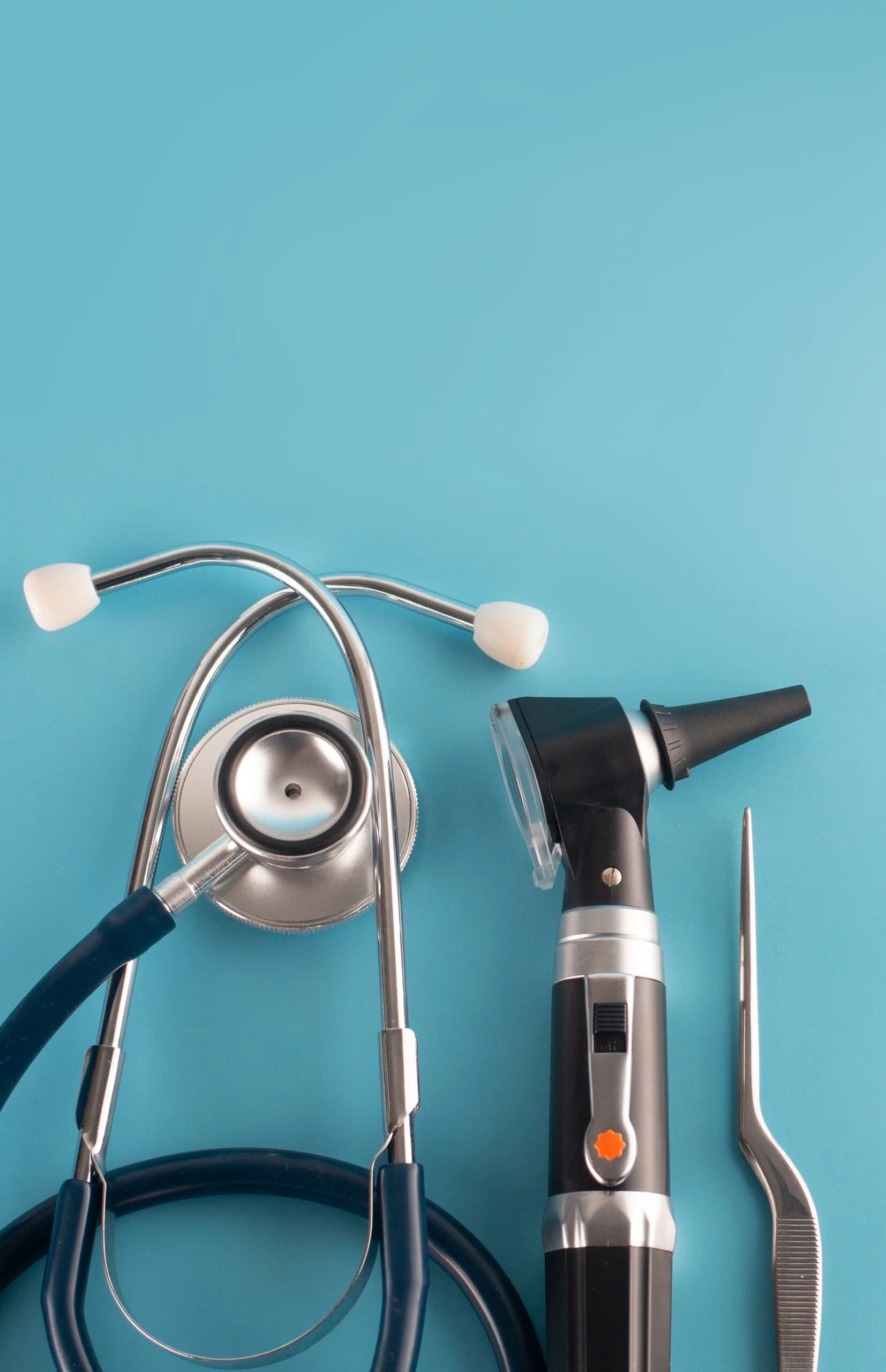 Image of Doctors tools like stethoscope