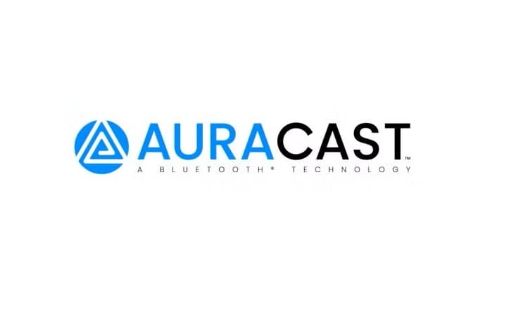 Image of the Auracast logo and tagline that says "A Bluetooth Technology."