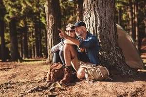 Seniors camping