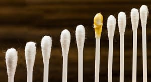 Q-tips that have gone to far into an ear.
